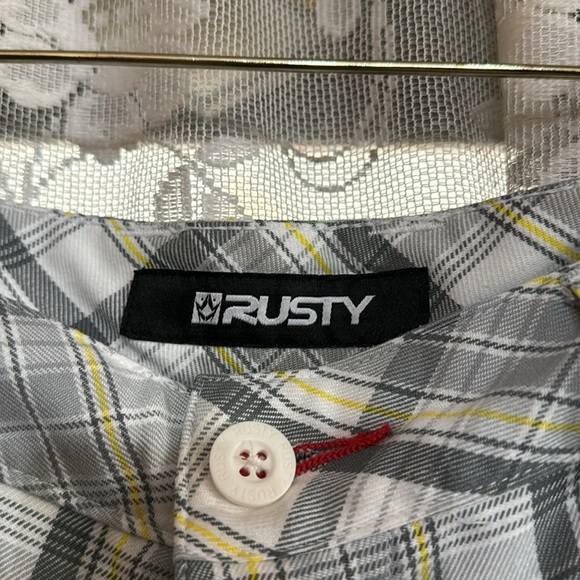 Rusty brand size 36 men’s plaid shorts excellent condition only used once - Picture 5 of 8